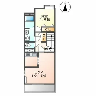 クレールヒルズ・エム【2階】の間取り
