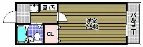 ブルージュ喜志【4階】の間取り