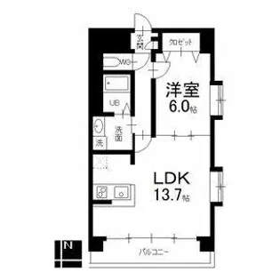 セントラルコート千代田【8階】の間取り