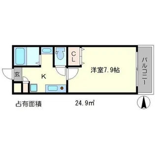 Largo讃州寺【2階】の間取り