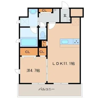 愛知県名古屋市中区新栄2丁目【マンション】の間取り