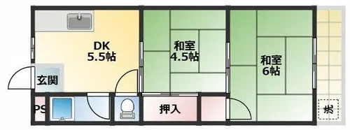 吉川マンション【2階】の間取り