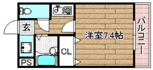 サンフォートメゾン【2階】の間取り