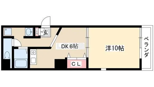 ヴェリエール・ドゥ・セ【4階】の間取り