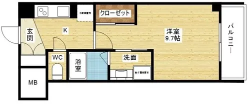 グランツコート御幣島【1階】の間取り