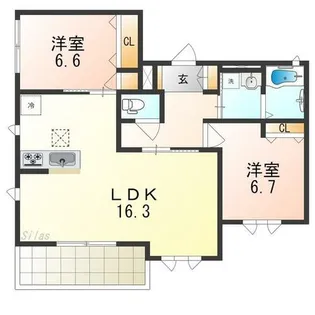 パルファンヴィラーチェ【2階】の間取り