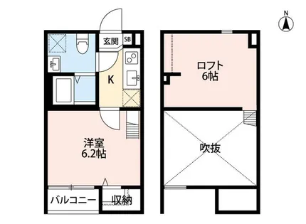 大阪府大阪市生野区鶴橋5丁目【アパート】の間取り