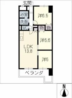 レガリス37【3階】の間取り