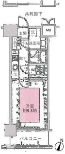 エスリード長堀タワー【10階】の間取り