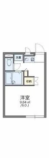 レオパレスミレニアム【105号室】の間取り