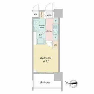 Live Casa堀田【0201号室】の間取り