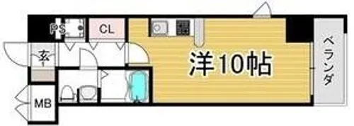 サムティ大阪WESTグランジール【8階】の間取り