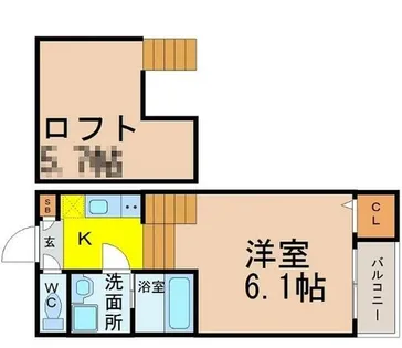 愛知県名古屋市昭和区鶴舞2丁目【アパート】の間取り