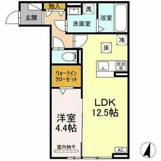 kitotori大森【1階】の間取り