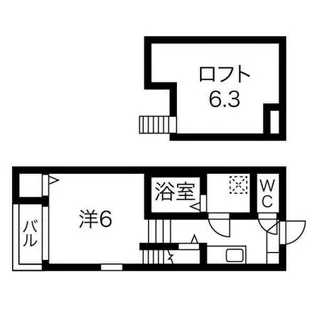HUMMING LIFE栄生【1階】の間取り