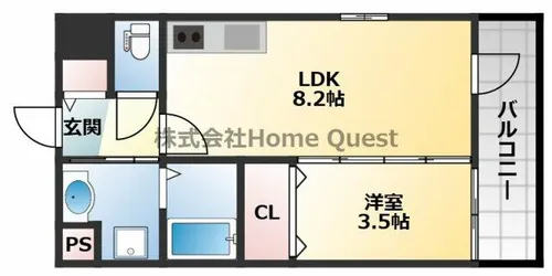 リアライズ布施駅前【10階】の間取り