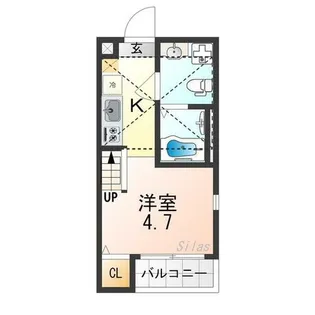 サンライズ十条【1階】の間取り