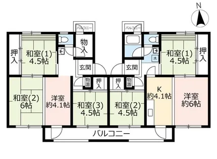UR向ヶ丘第二【0580501号室】の間取り