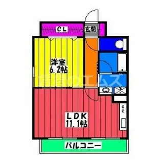 クレア大橋【301号室】の間取り
