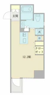 RIDGE北堀江【15階】の間取り