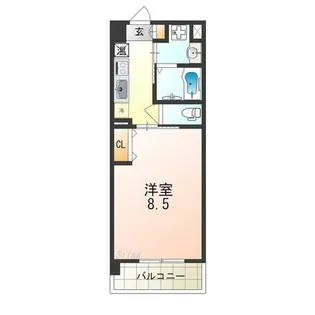 フィオレ・レジデンス出島海岸通【2階】の間取り