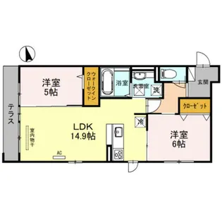 Gran Residence SAKAI-KITA【2階】の間取り