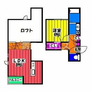 筑紫通ヴィラ【1階】の間取り
