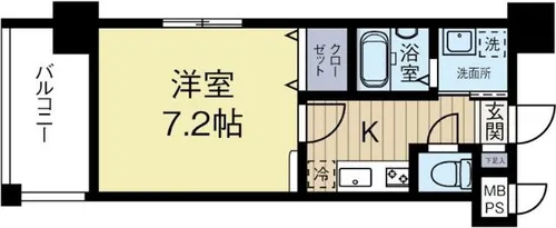 レジディア博多2【3階】の間取り