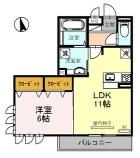 ル ソレイユ【2階】の間取り