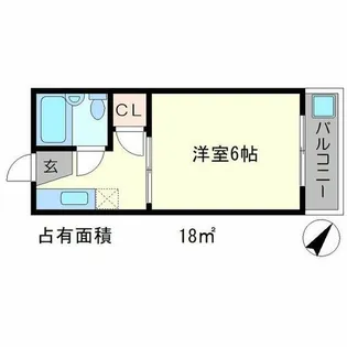 コーポ古波蔵【3階】の間取り