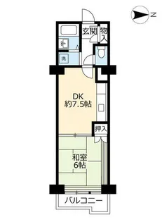 シティハイツ【0000902号室】の間取り