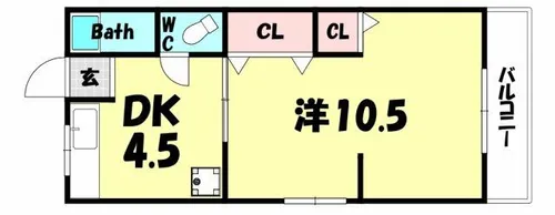サンシャイン山ノ手【2階】の間取り