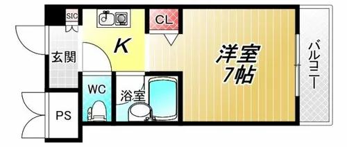 フォレストコート長瀬【4階】の間取り