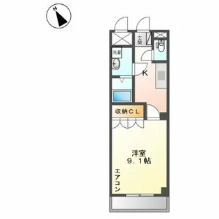 ペニーレインA【2階】の間取り