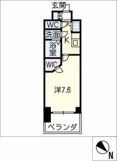 プレサンス栄ライズ【1307号室】の間取り