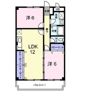 サンモール【2階】の間取り