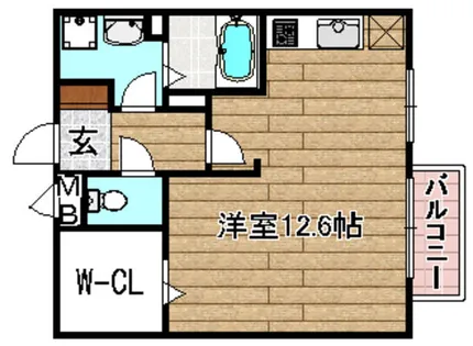 マレット フィールドB棟【203号室】の間取り