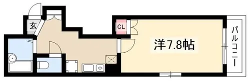 パラシオン東山【205号室】の間取り