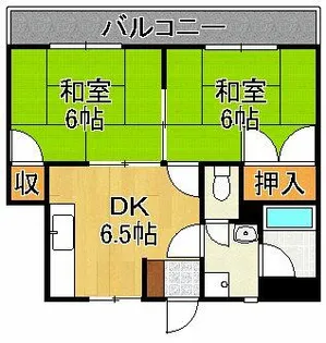 シャトレ穴生Ⅱ【1階】の間取り