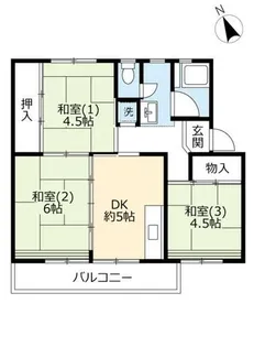 URひよどり台【1170204号室】の間取り