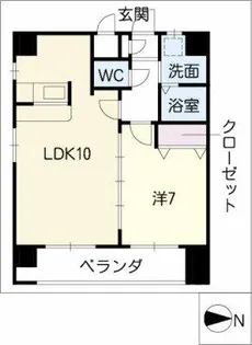 グランツ昭和館【9階】の間取り