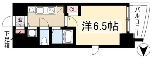 プレサンス金山グリーンパークス【10階】の間取り