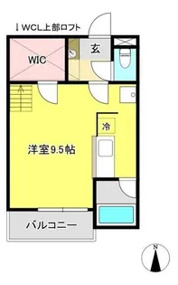 セザンヌ三谷2【202号室】の間取り
