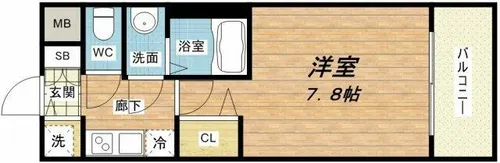 LANTANA GARDEN【8階】の間取り