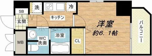 プレサンス松屋町グレース【8階】の間取り