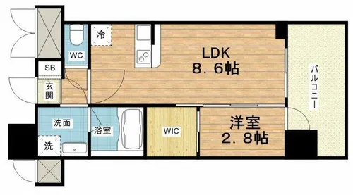 セレニテ中崎町リアン【5階】の間取り