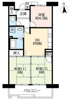 URアルビス寺本【0040506号室】の間取り