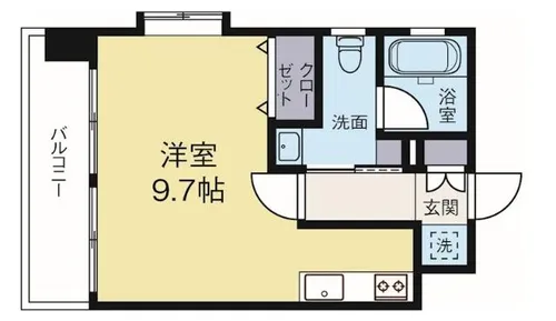ピュアドームアルカサール平尾【11階】の間取り