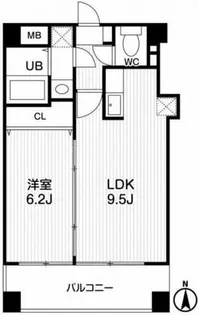 アーデンタワー立売堀【6階】の間取り