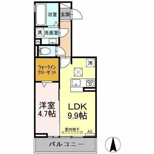 シャルマン高畑【2階】の間取り